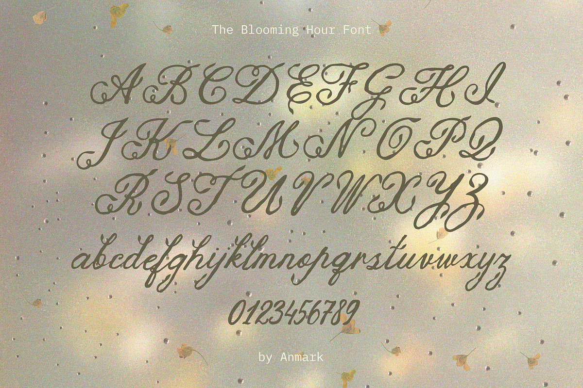 The Blooming Hour Botanical Script, a Script Font by AnMark (Photo 4 of 12)