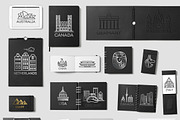 80 landmarks line icons, an Outline Icon by Tettygreen (Thumbnail 3 of 5)