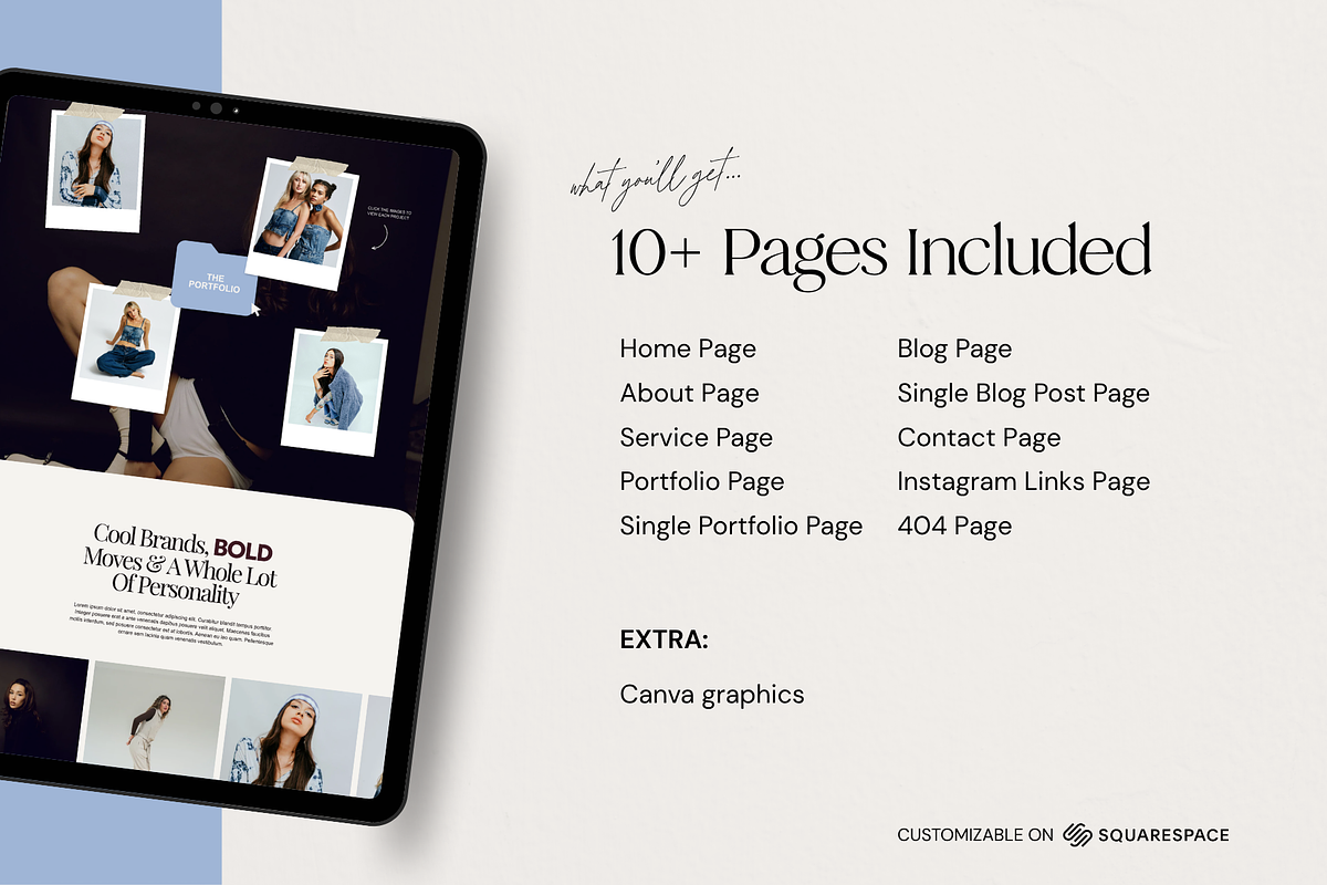 Squarespace Website Template Bold, a Squarespace Template by Breah Designs (Photo 4 of 10)