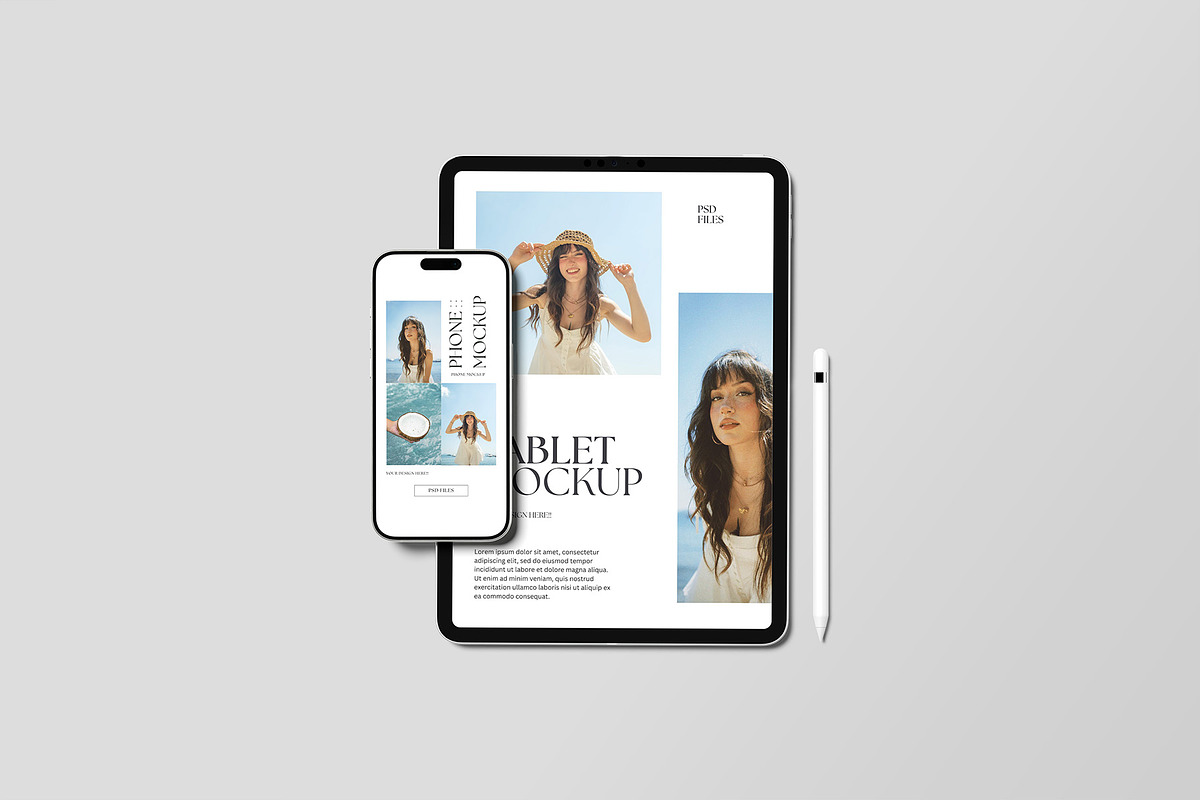 Tablet and Phone Mockup, an iPhone Mockup by Graphiculon (Photo 5 of 11)