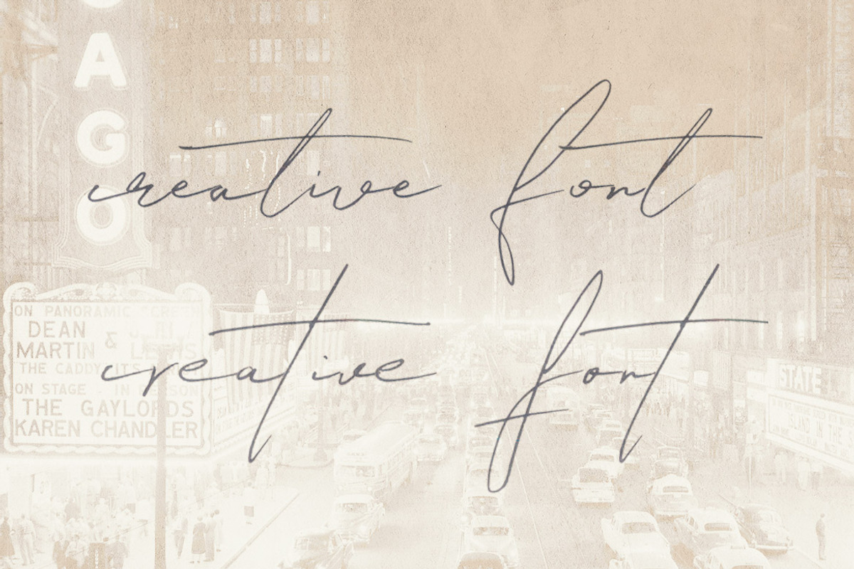 Relative Handwritten & SVG Font, a Script Font by Cruzine (Photo 3 of 12)
