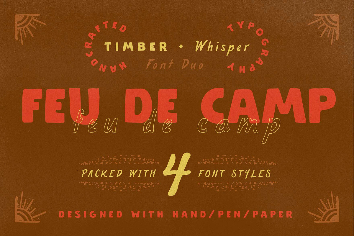 Feu de Camp - Handmade Font Duo, a Handwritten Font by Lateral Design (Photo 1 of 12)