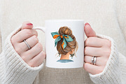 Halloween Messy Bun Png Bundle, a Graphic by designcity5 (Thumbnail 4 of 5)