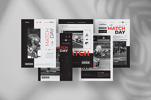 Football Matchday flyer template, a Flyer Template by Tanmoy Topu