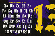 Diabolic - Blackletter Display Font, a Blackletter Font by Angin Studio (Thumbnail 3 of 20)