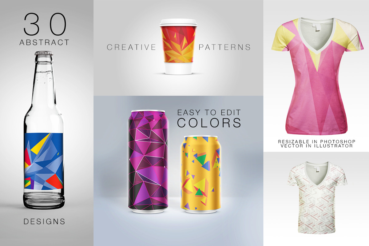 Abstract Geometric Backgrounds v.4 preview 4