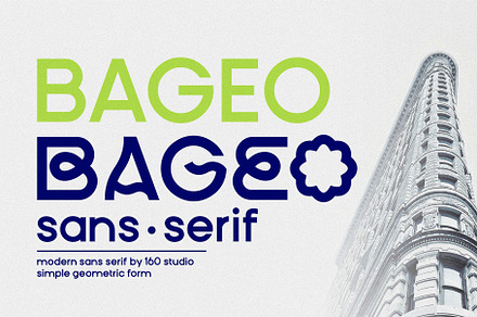 Bageo, a Sans Serif Font by 160 Studio