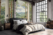 Hand drawn forest building wallpaper, a Wallpaper Graphic by Muzi pear studio (Thumbnail 3 of 10)
