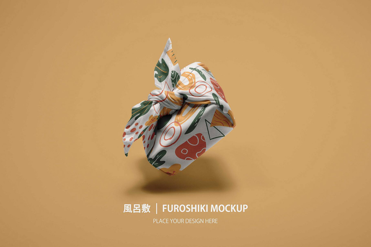 Bundle of 2 PSDs Furoshiki fabric, a Shirt Mockup by Crox Studio | Digital (Photo 1 of 2)