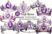 Amethyst Tiara Clipart, a Decorative Illustration by Paper Artsthetics (Thumbnail 1 of 5)
