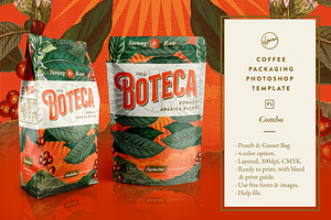 Boteca - Coffee Packaging Template