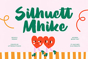 Silhuett Mhike Modern Brush Font, a Script Font by Letterena Studios Script (Thumbnail 1 of 10)