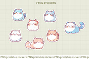 Dream Cats Sticker Pack, an Object Graphic by natalisart (Thumbnail 2 of 5)