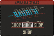 Classic BarberShop, a Symbol Font by VozzyStock (Thumbnail 4 of 6)