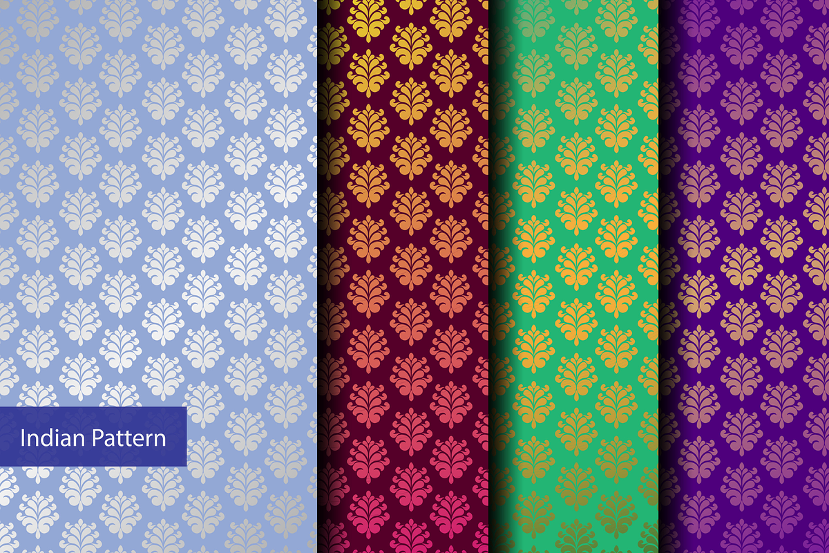 Seamless Indian Patterns Set of 75+, a Pattern Graphic by ThePhoton (Photo 4 of 17)
