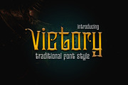 Victory Font Display Classic era, a Blackletter Font by SHEILLA (Thumbnail 1 of 3)