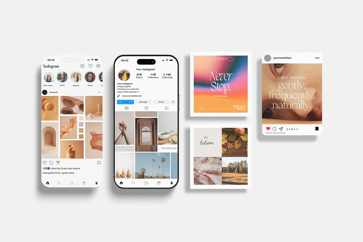 Instagram Social Media Mockup, a Device Mockup by Sweetdady (Photo 2 of 4)