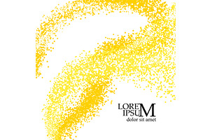 Yellow abstract background. for, an Illustration by Nenahliadava Design