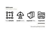 The Future is Now ICON BUNDLE!, an Outline Icon by Side Project (Thumbnail 9 of 12)