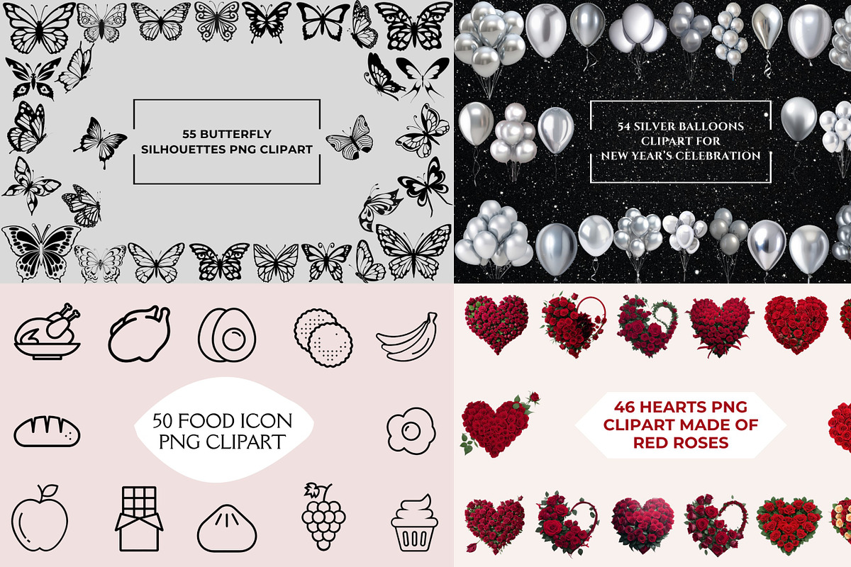 4689+ PNG's Clipart Elements Bundle, an Object Graphic by AN Productions (Photo 22 of 29)