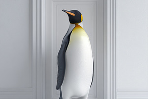 King Penguin at White Door Surreal S, an Animal Photo by Pixeness Studio