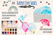 Rainy Sky Element Pack 80+ Graphics!, an Illustration by Violet LeBeaux (Thumbnail 1 of 5)