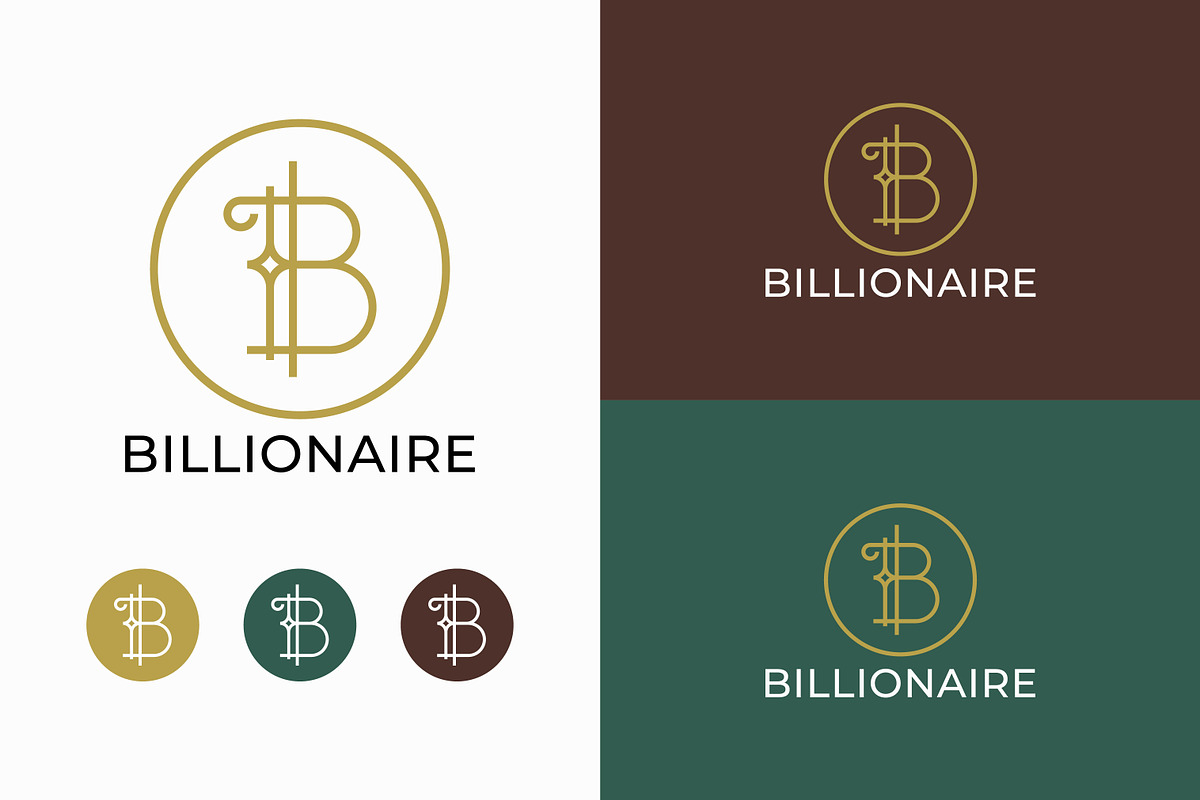 Luxurious Letter B Logo Vintage Gold, a Branding & Logo Template by Signatoro
