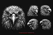 10 Bundle Dark Art Eagle Bird Head, an Illustration by Morspective (Thumbnail 3 of 7)