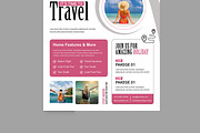 Travel Flyer Design Template, a Flyer Template by MightyDesign (Thumbnail 5 of 8)