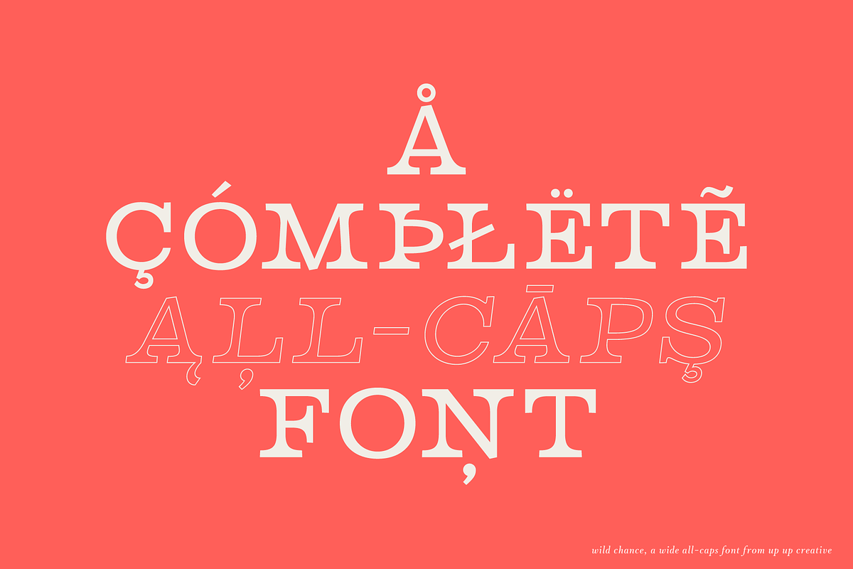 Wild Chance Complete 6-Font Family, a Serif Font by Up Up Creative (Photo 13 of 15)