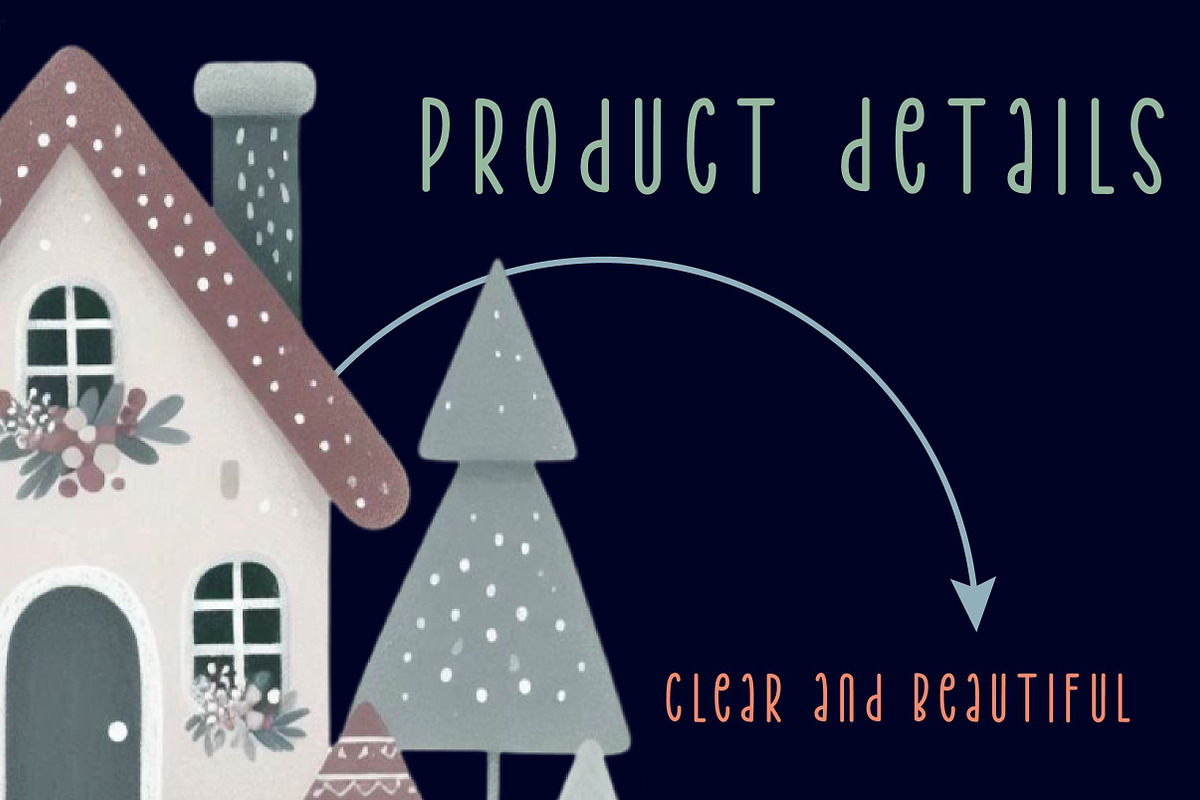 Watercolor Christmas house clipart, an Illustration by CreationArt (Photo 5 of 6)