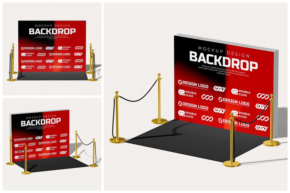 Backdrop Mockup, an Advertising Mockup by Unerispace (Photo 1 of 5)