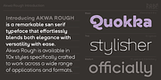 Akwa Rough, a Sans Serif Font by HeadFirst (Thumbnail 2 of 17)