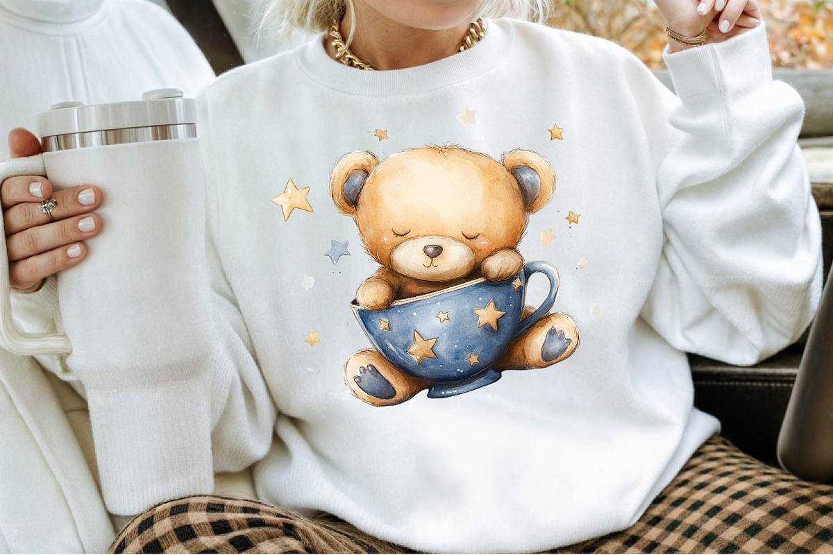 Teddy Bear Watercolor Clipart, an Illustration by Sublimation Artist (Photo 4 of 6)