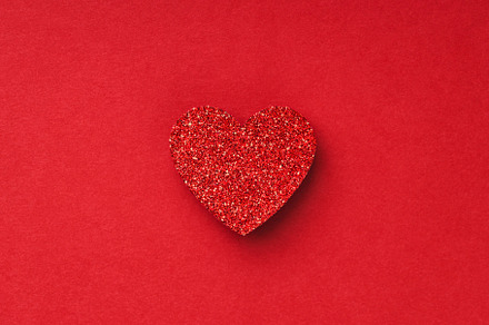 Valentine's shiny heart