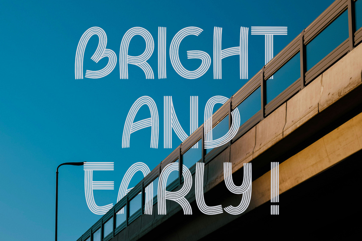 Jumanti - Playful Multiline Font, a Sans Serif Font by Bayuktx (Photo 5 of 6)
