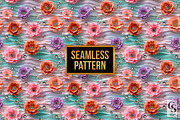 Rhinestones & Camellia Flower Papers, a Pattern Graphic by Creative Store (Thumbnail 2 of 5)