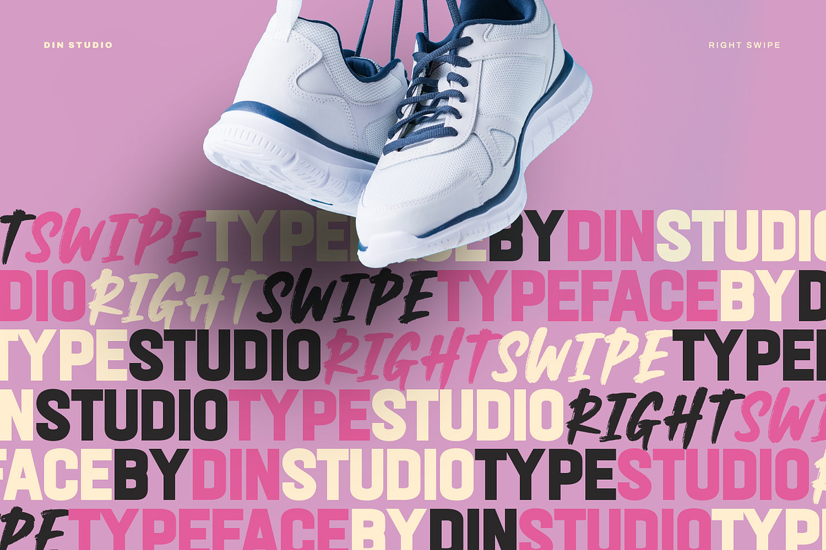 Right Swipe, a Script Font by din-studio.com (Photo 9 of 10)
