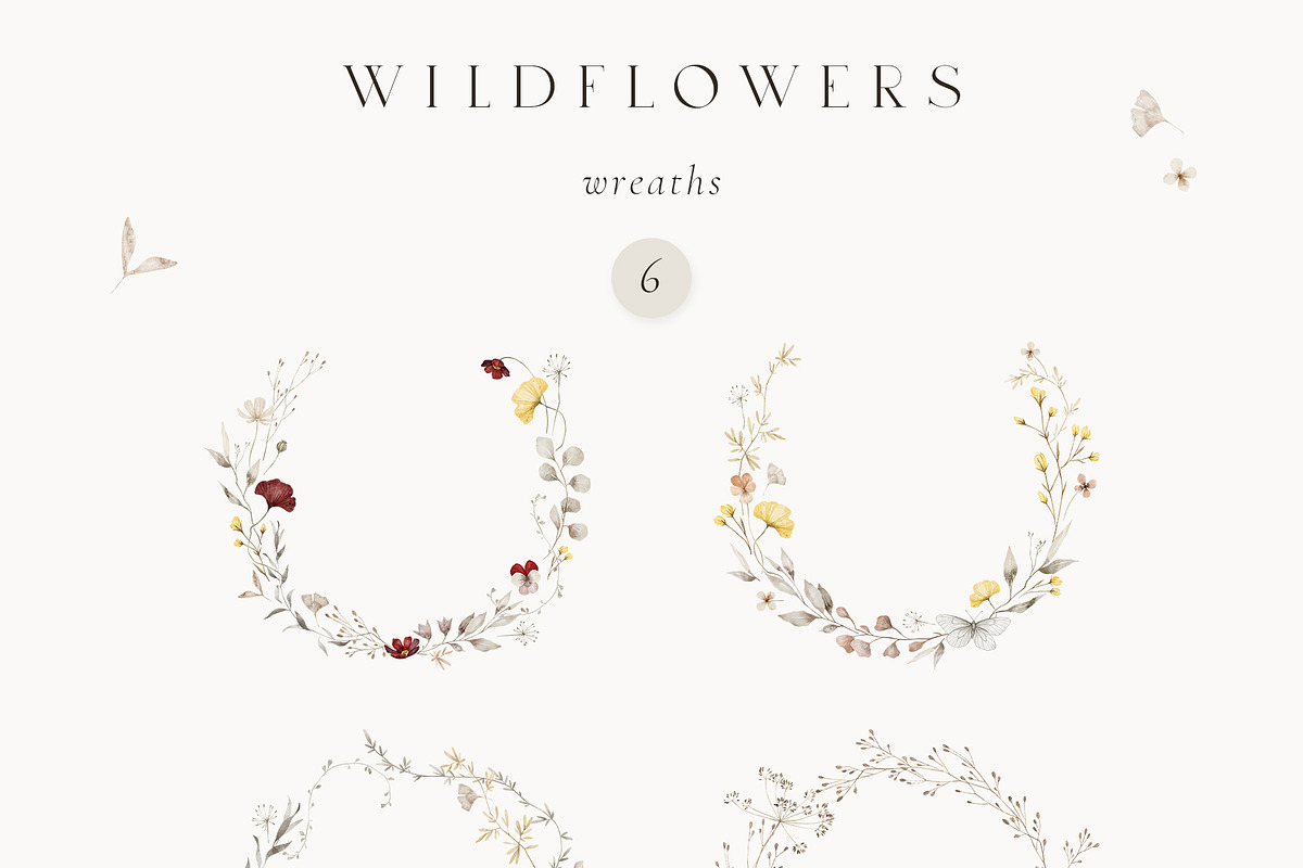 Wildflowers Watercolor Wild Botany, a Decorative Illustration by Kreker Kate (Photo 6 of 11)