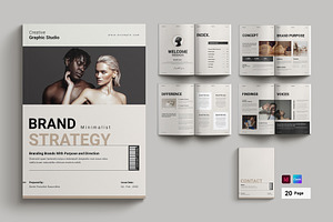 Brand Strategy Framework Template, a Brochure Template by Cleffon_Graphic_Studio