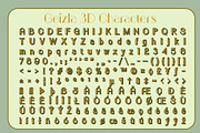 Geizla 3D, a Sans Serif Font by Craft Supply Co. (Thumbnail 8 of 8)