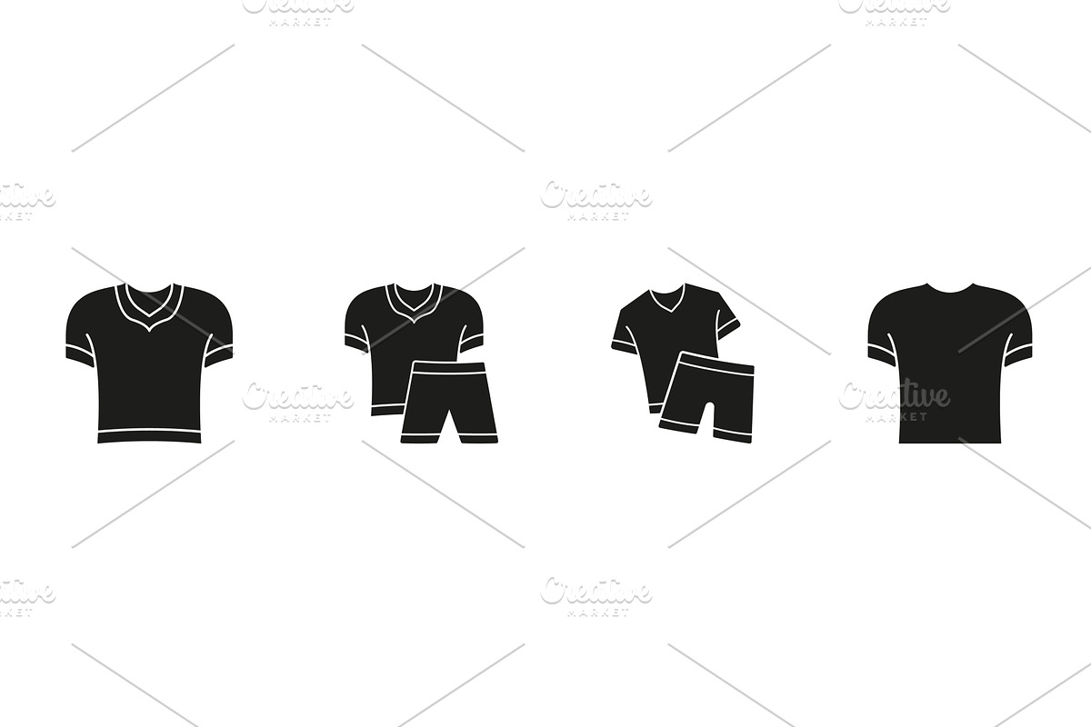 Sportswear And Casual Clothing Icons, an Object Illustration by Gentle Studio
