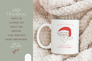 Cozy Christmas: Clipart & Patterns