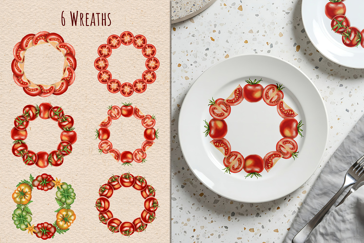 Watercolor Tomatoes, an Illustration by Andre_Eva (Photo 3 of 10)