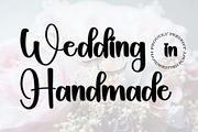 Wedding in Handmade-Handwriting Font, a Handwriting Font by InermediaSTUDIO