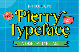 Pierry Adorable Charm Display Font, a Serif Font by Vampstudio