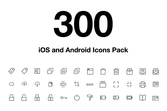 300 Ios And Android Vector Icons