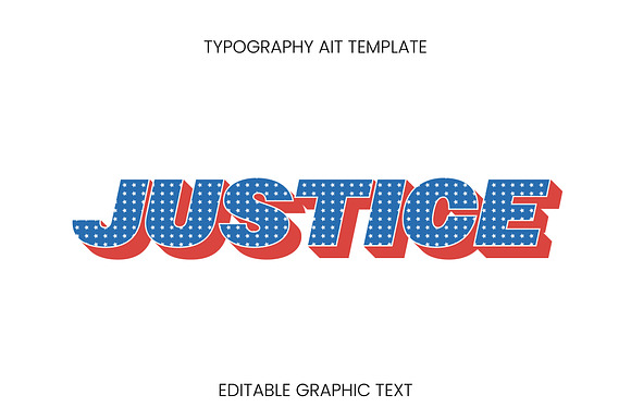 Starry Retro 3D Bold Text Effect preview 3