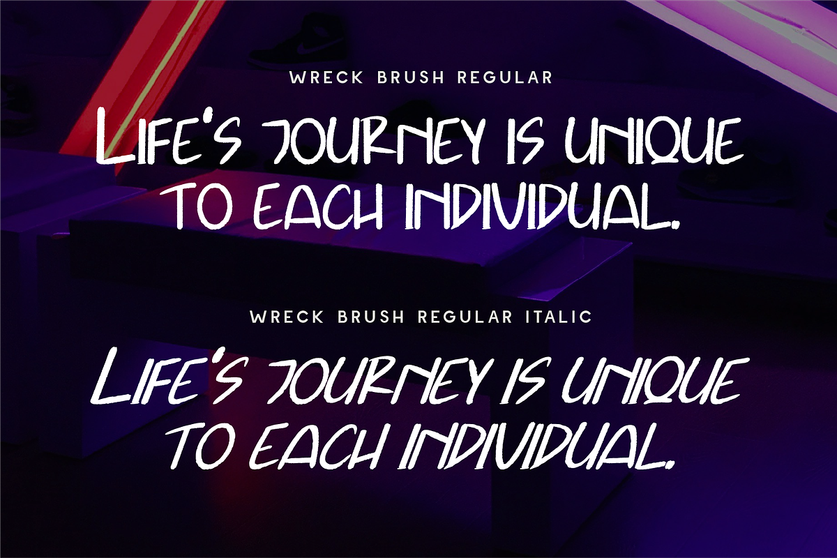 Wreck Brush - SVG Graffiti, a Handwritten Font by Indotype Foundry (Photo 5 of 10)