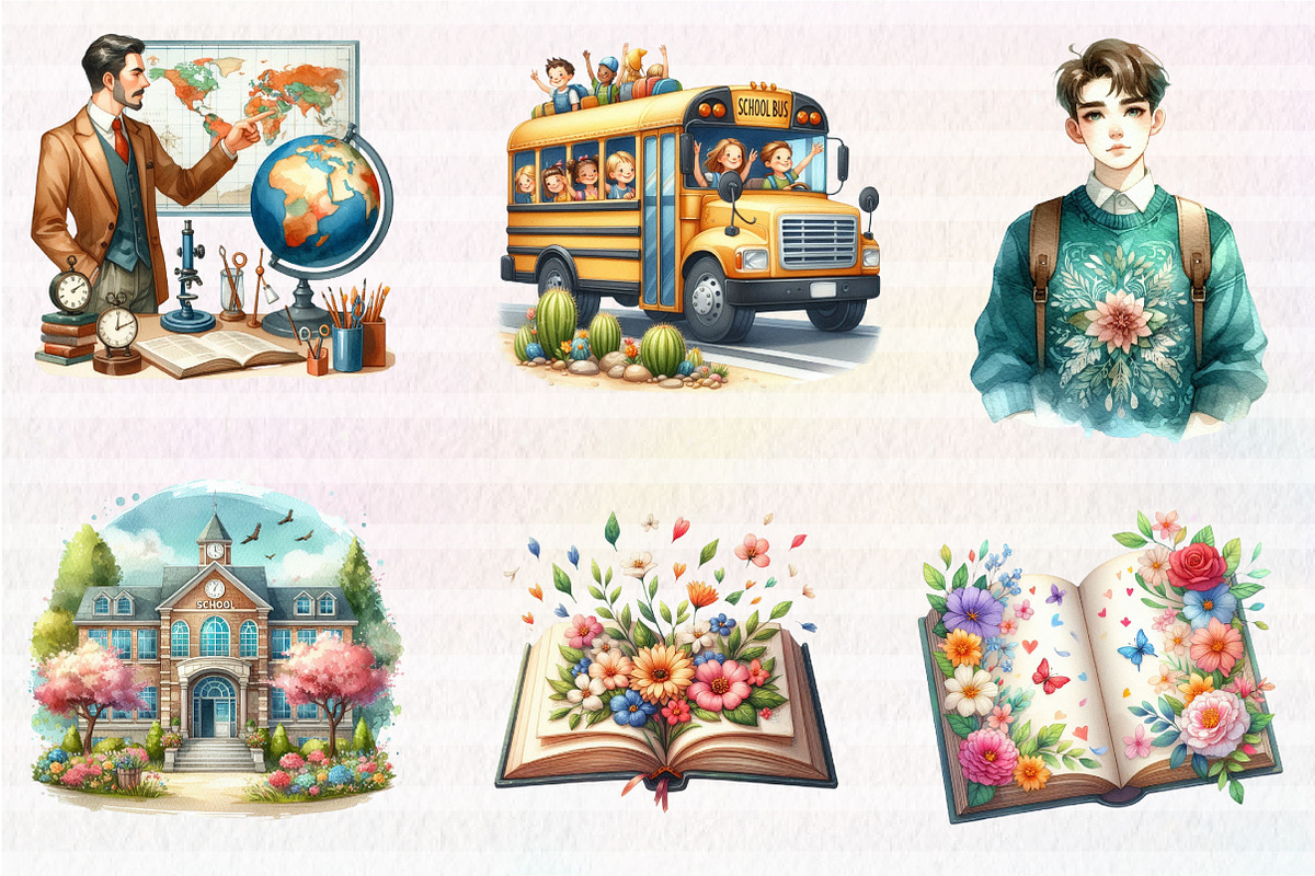 Fun School Activities Clipart, an Illustration by CreationArt (Photo 5 of 5)